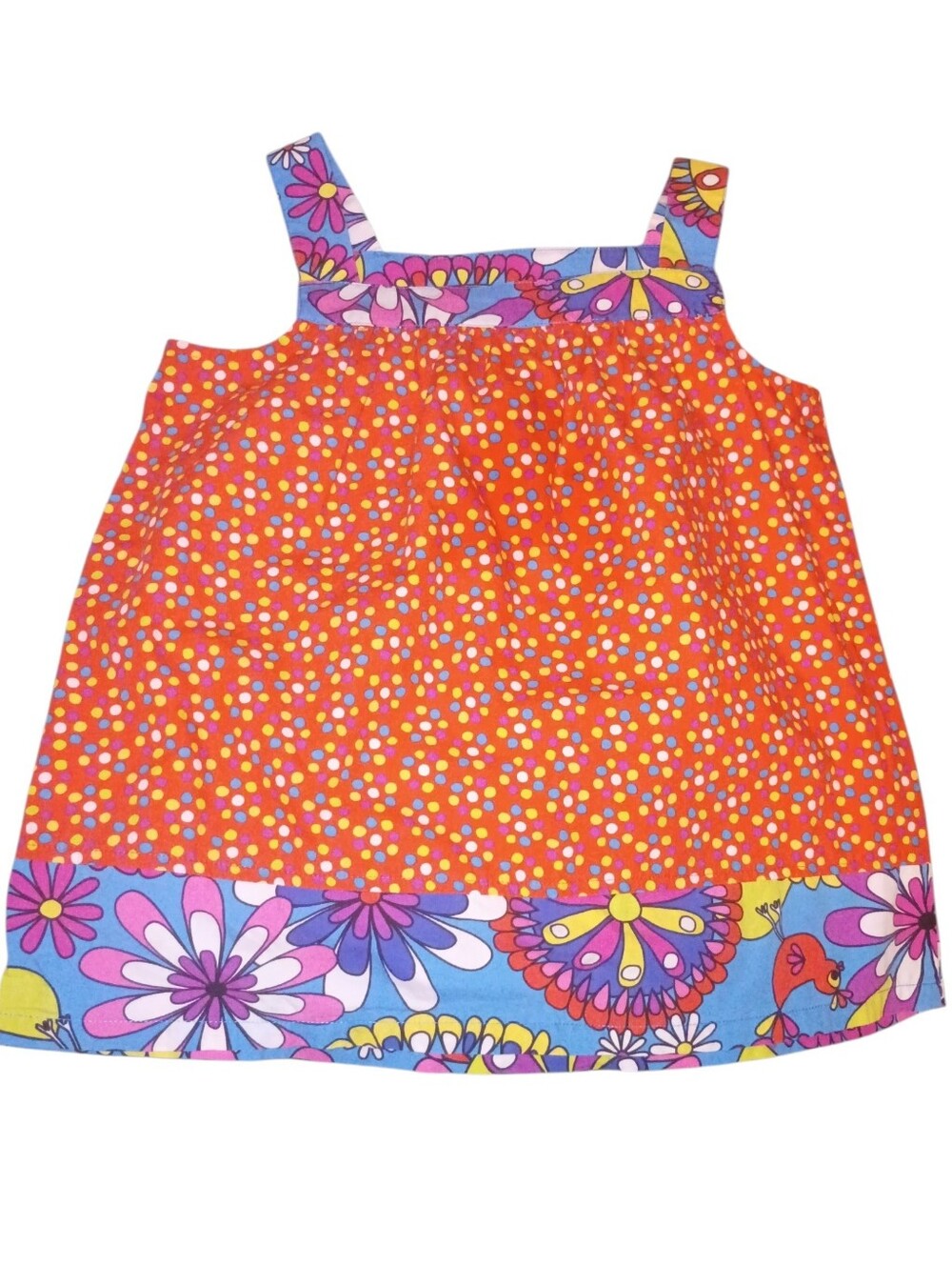 Hanna Anderson Sundress Girls 8 Colorful Sleeveless